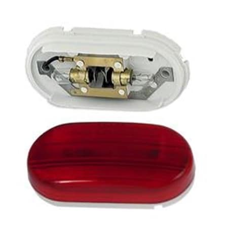 Grote 45262 Side Marker Light Universal Surface Mount 4 In. X 2 In. Red Lens G17-45262